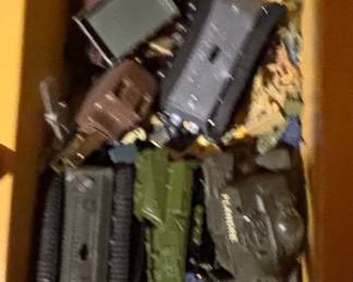 Vintage Military Toy Assortment featuring Britains Ltd. Jeep and MPC Model Kits fourth image