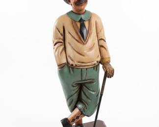 Vintage Peter Mook The Frustrated Golfer Statue second image
