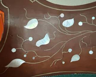 Victorian Style Parlor Chair with MotherofPearl Inlay second image