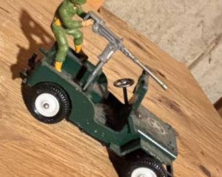 Vintage Military Toy Assortment featuring Britains Ltd. Jeep and MPC Model Kits fifth image
