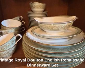 Vintage Royal Doulton English Renaissance Dinnerware Set