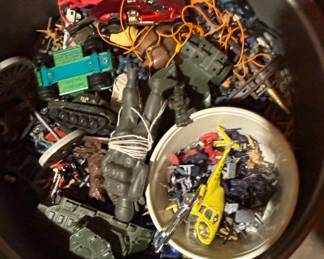 Vintage Military Toy Assortment featuring Britains Ltd. Jeep and MPC Model Kits second image