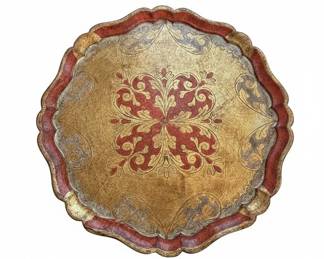 Vintage Italian Florentine Decorative Tray