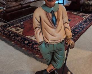 Vintage Peter Mook The Frustrated Golfer Statue