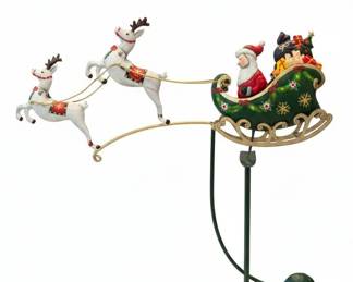 Biltmore Estate Christmas Santa in Sleigh Figurine