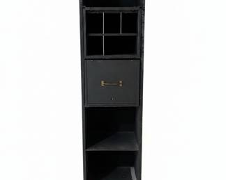 Vintage Industrial Steel Mail Sorting Cabinet
