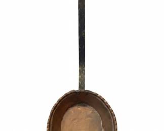 Vintage HandHammered Copper and Iron Fireplace Shovel