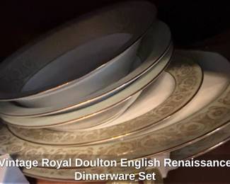 Vintage Royal Doulton English Renaissance Dinnerware Set third image