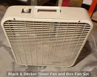 Black Decker Tower Fan and Box Fan Set second image