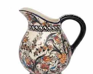 Ceramic Decor with a Blue and White Pierced Porcelain Bowl with Bird Motif second image