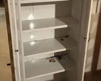 MidCentury Steel Utility Cabinet with Teardrop Pulls second image
