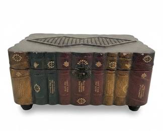 Decorative Faux Book Storage Chest