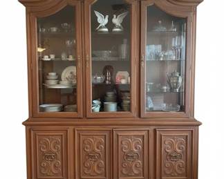Dining Room Suite with ScrollBack Chairs and China Cabinet fifth image