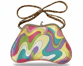 Mary Frances Psychedelic Wave Beaded Handbag fourth image