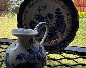 Gien Les Sorbets Plate and Rose Teacup Saucer