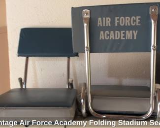 Vintage Air Force Academy Folding Stadium Seats