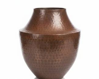 Vintage HandHammered Copper Vase from Pakistan