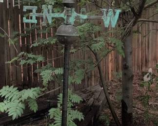 Vintage Copper Fish Weathervane