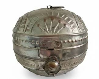 Vintage Turkish Embossed Copper Trinket Box