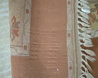 Handmade Vintage Oushak Rug second image