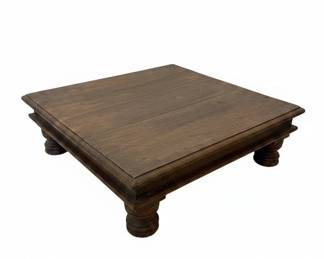 Handmade Wooden Indian Chowki Bajot Table