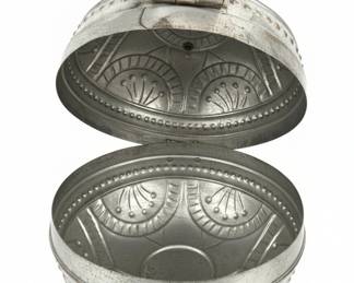 Vintage Turkish Embossed Copper Trinket Box second image