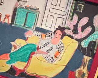 Decorative Reproduction Print Henri Matisse Woman Seated in an Armchair The Yellow Chair third image