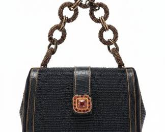 Mary Frances Beaded Patchwork Handbag second image