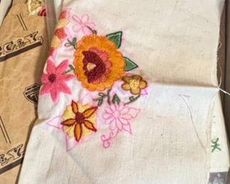 Vintage Embroidery and Quilting Craft Kits
