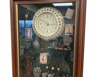 The History of Golf Shadow Box Wall Clock