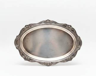 Silver Plated Footed Bowl and Serving Tray Set sixth image