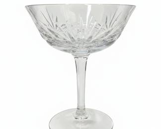Gorham Cherrywood Cut Crystal Champagne Coupe Glasses second image