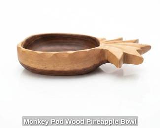 Monkey Pod Wood Pineapple Bowl