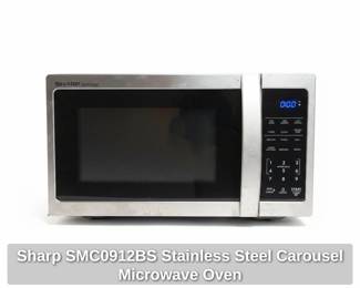 Sharp SMCBS Stainless Steel Carousel Microwave Oven