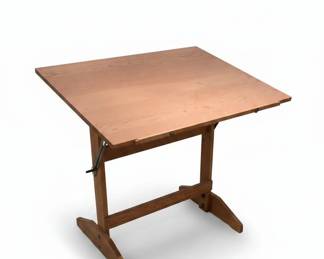 Vintage Wooden Drafting Table