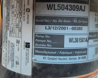 Campbell Hausfeld Extreme Duty Gallon Pancake Air Compressor second image