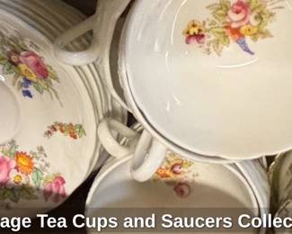 Vintage Tea Cups and Saucers Collection fourth image