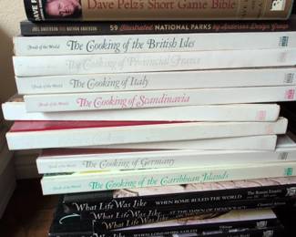 Collection of Books on Cooking and History