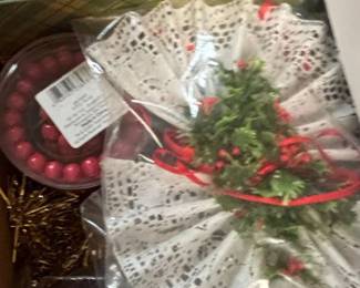 Artificial Christmas Wreath with Berries and Pinecones second image
