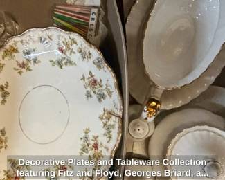 Decorative Plates and Tableware Collection featuring Fitz and Floyd, Georges Briard, and Imaristyle pieces third image