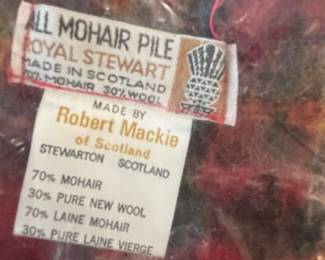 Robert Mackie of Scotland Royal Stewart Tartan Mohair and Wool Blanket Throw second image
