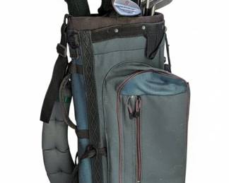 Bag Boy Golf Club Travel Bag with Push Cart