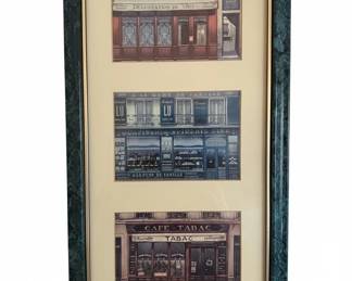 Set of Framed Vintage Parisian Shop Prints second image