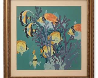 Framed Tropical Fish Print