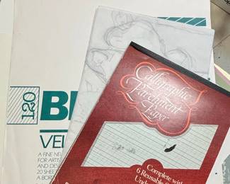 Pro Art Watercolor Paper Pad and Bienfang Calligraphic Parchment Paper second image