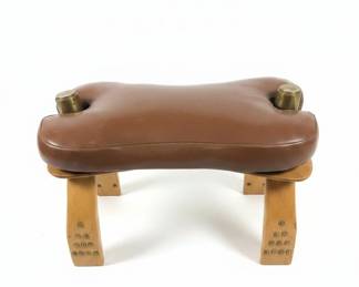 Vintage Camel Saddle Stool