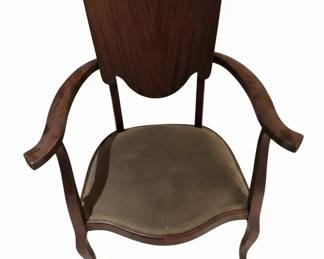 Antique Mahogany Accent Chair