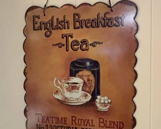 English Breakfast Tea Tin Sign