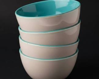 Set of Yellow Floral Egg Cups and Decorative Bowls third image