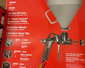Homax Hopper Gun with Spray Tips
